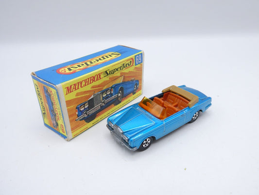 Matchbox Superfast 69 Rolls Royce Blue Boxed - Magic Matchbox