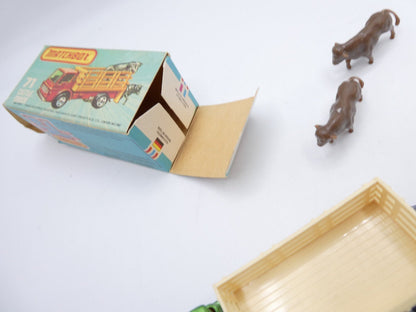 Matchbox Superfast 71 Cattle Truck Pale Green & Brown Cattle - Magic Matchbox