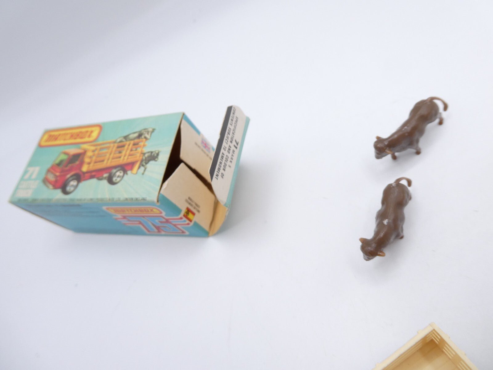 Matchbox Superfast 71 Cattle Truck Pale Green & Brown Cattle - Magic Matchbox