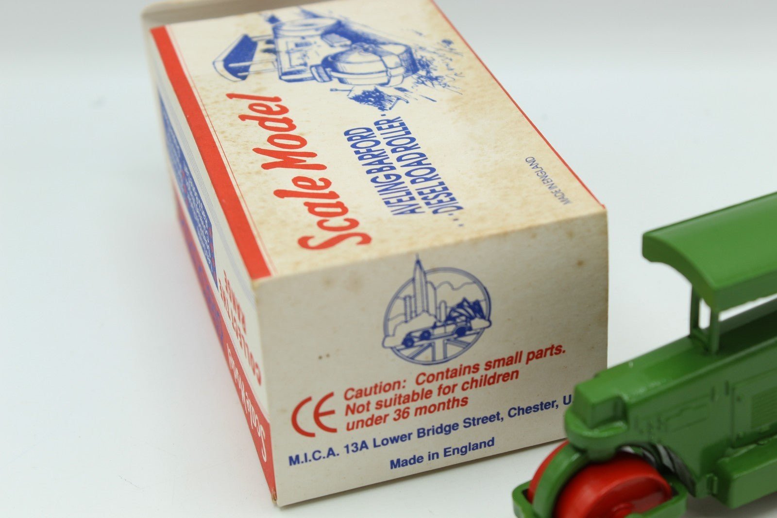 MICA "The Perfect Toy" Aveling Barford Diesel Road Roller - Re - issue of Lesney - Magic Matchbox