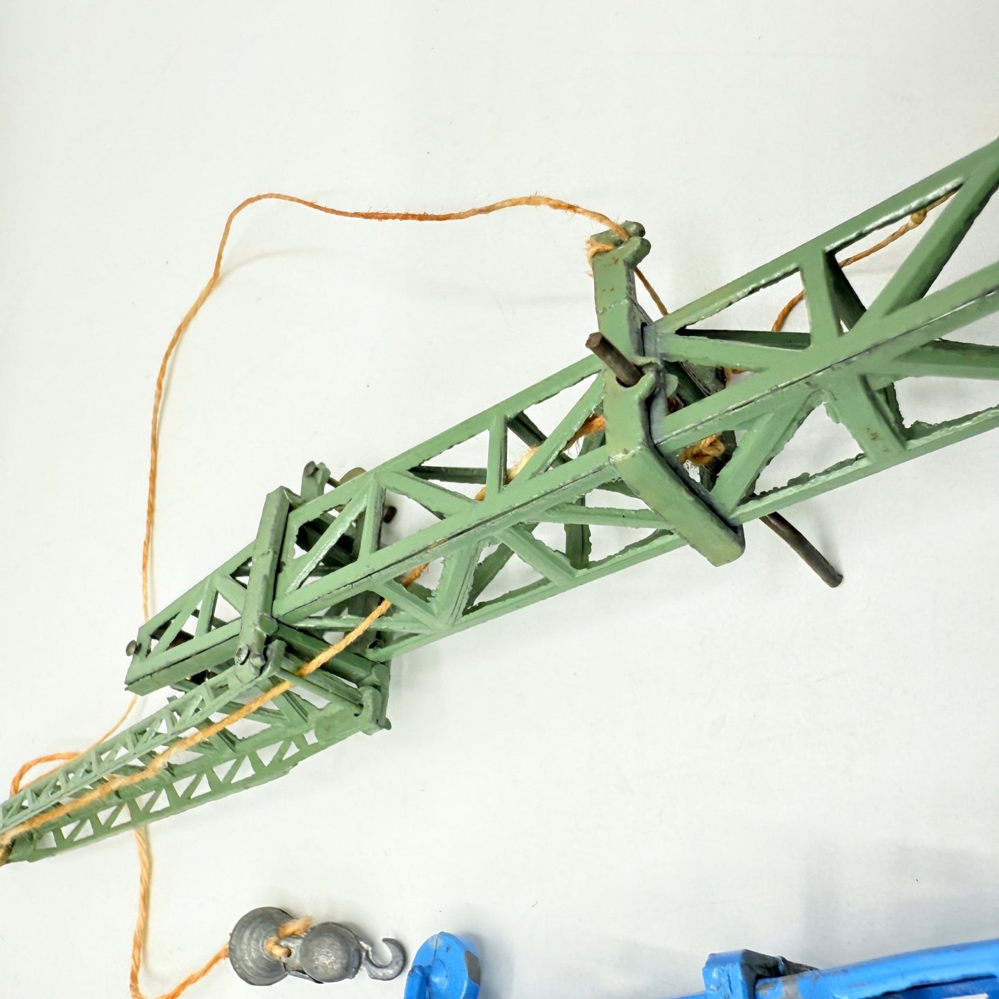 Moko Toys Builders Cranes In Blue & Rare Green - Magic Matchbox