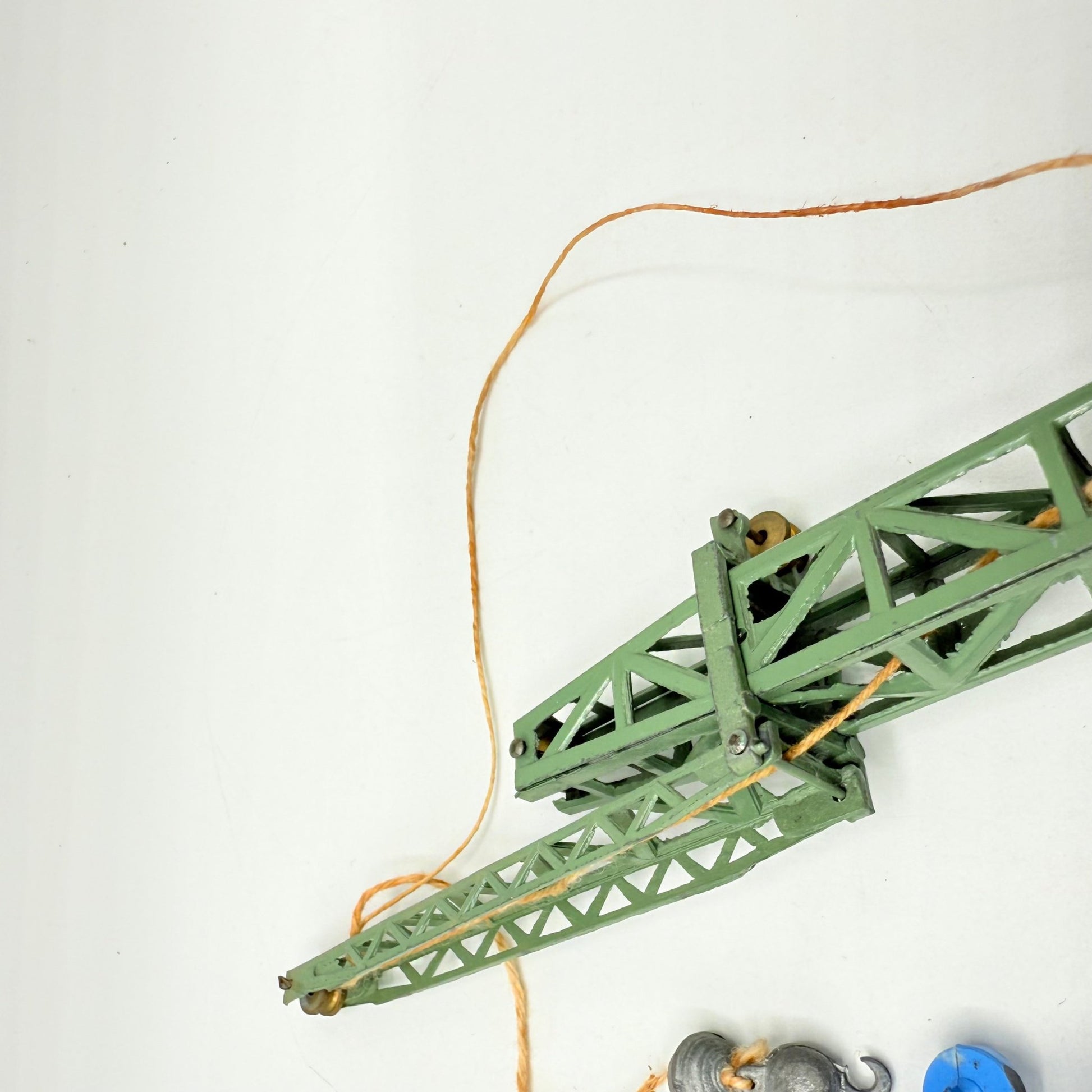 Moko Toys Builders Cranes In Blue & Rare Green - Magic Matchbox